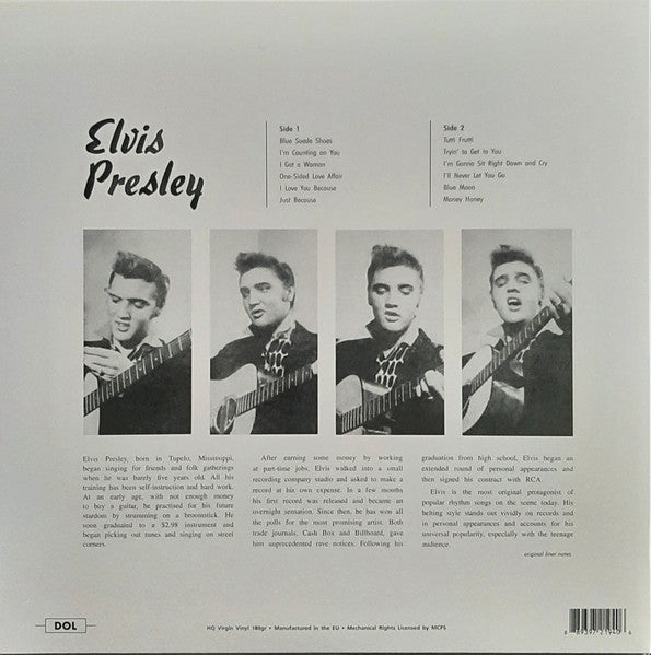 ELVIS PRESLEY (エルヴィスプレスリー)  - Elvis Presley (1st) (EU 限定復刻再発 180g LP 見開きジャケ/New DOL-940HG) ’56年デビュー・アルバム