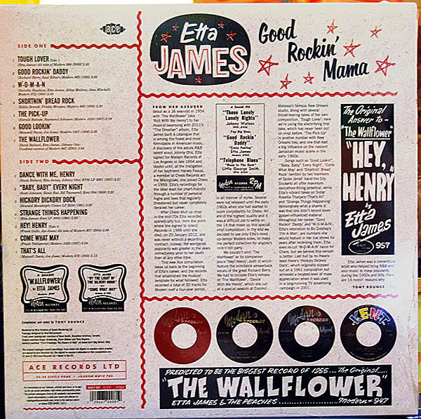 ETTA JAMES (エタ・ジェイムス)  - Good Rockin' Mama (UK Ltd.LP/New)