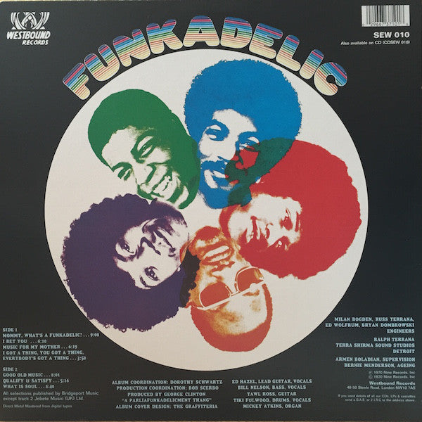 FUNKADELIC (ファンカデリック) - Funkadelic [1st Album] UK 限定復刻