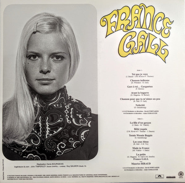 FRANCE GALL (フランス・ギャル)  - 1968 (US Ltd.Reissue 180g LP/New)