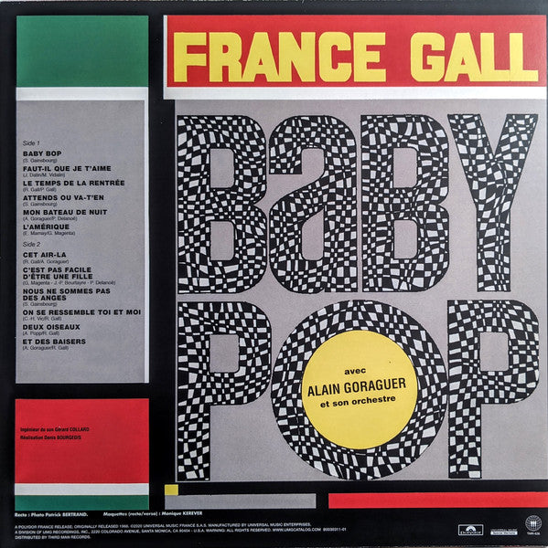 FRANCE GALL (フランス・ギャル)  - Baby Pop (US 限定復刻再発180g モノラル LP/New) '66年19歳アイドル路線全盛時5作目アルバム！