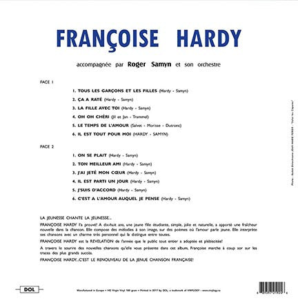 FRANCOISE HARDY (フランソワーズ・アルディ)  - Françoise Hardy [1st]  (EU 限定復刻再発 180g LP 見開きジャケ /New)