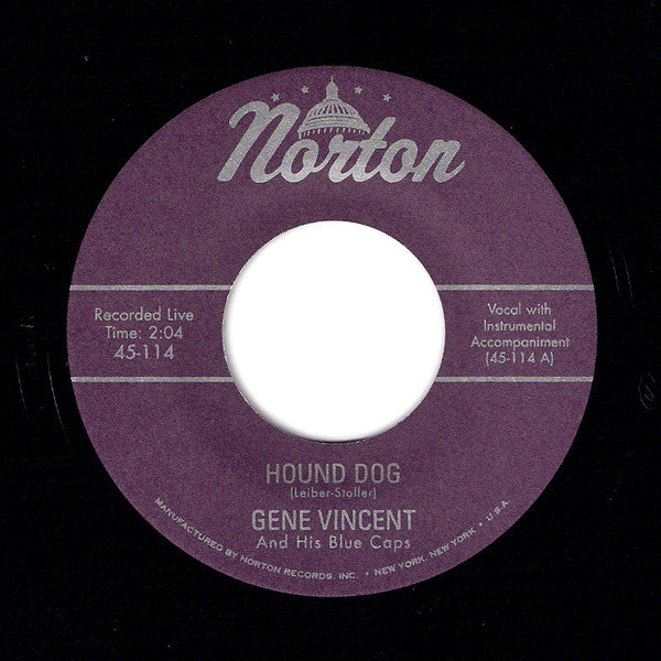 GENE VINCENT & HIS BLUE CAPS (ジーン・ヴィンセント)  - Hound Dog / Be-Bop-A-Lula (US Ltd.7"+PS/New)