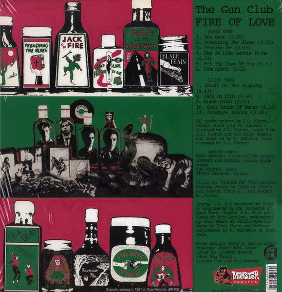 GUN CLUB (ガン・クラブ)  - Fire Of Love (Spain 限定復刻再発 180g LP/New)