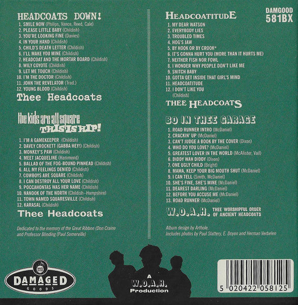 HEADCOATS (ヘッドコーツ) - Head Box (UK Limited Mono 4xCD Box/New) 名作アルバム4枚セット！