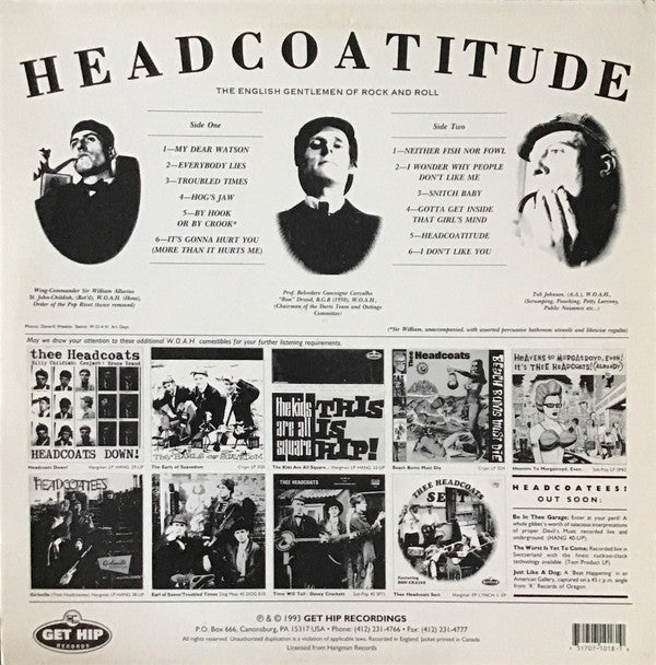 HEADCOATS (ヘッドコーツ)  - Headcoatitude (US Ltd.Reissue Yellow Vinyl LP/New)