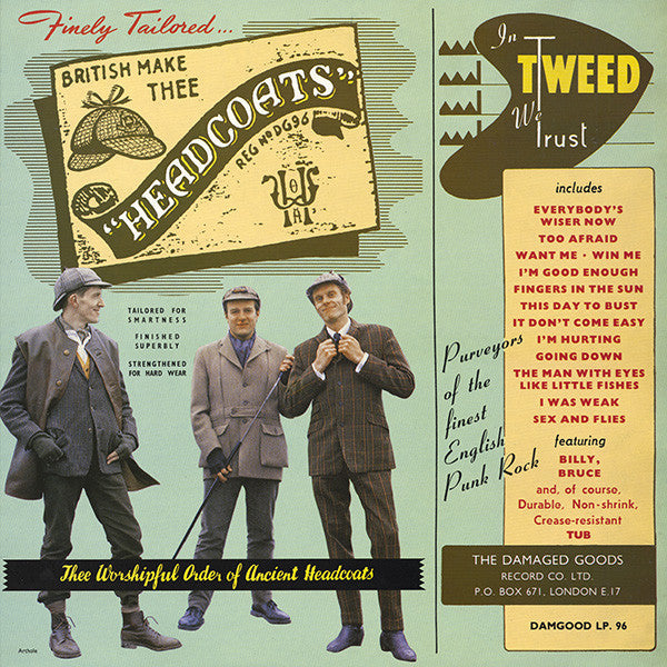 HEADCOATS (ヘッドコーツ)  - In Tweed We Trust (UK Limited LP/New)