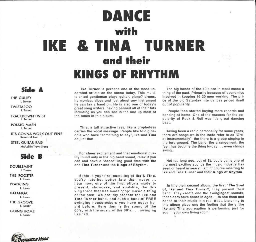 IKE & TINA TURNER's KINGS OF RHYTHM (アイク&ティナ・ターナーズ・キングス・オブ・リズム) - Dance (EU  限定復刻再発 LP/New)