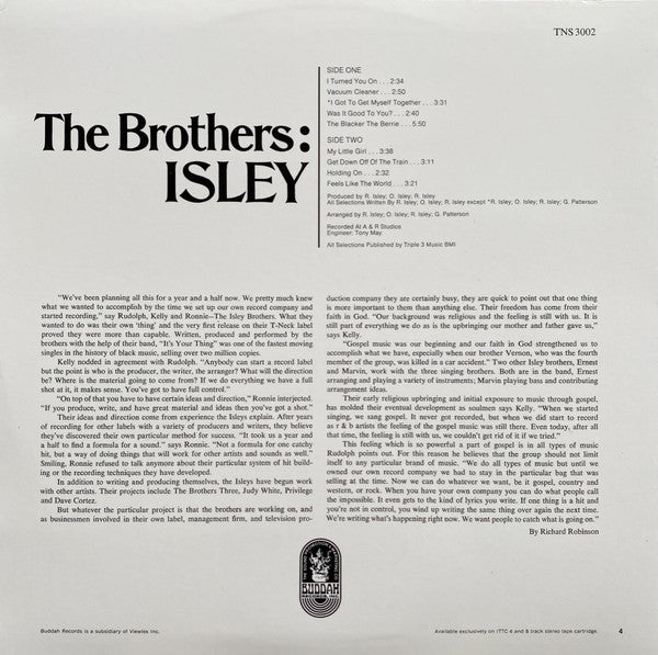 ISLEY BROTHERS (アイズレー・ブラザーズ)  - The Brothers：Isley (US Ltd.Reissue LP/New)