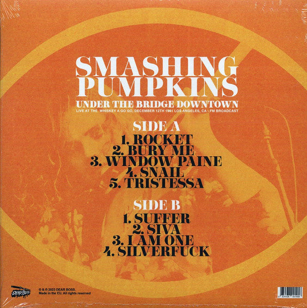 SMASHING PUMPKINS (スマッシング・パンプキンズ)  - Under The Bridge Downtown (EU 300枚限定リリース・カラーヴァイナル LP/NEW)