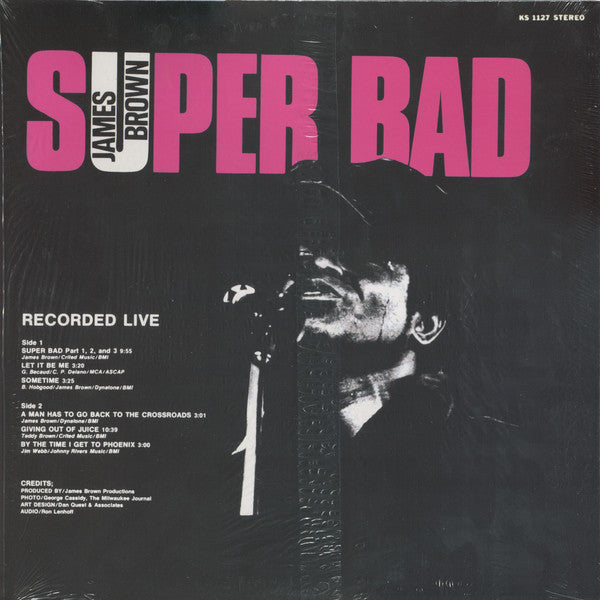 JAMES BROWN (ジェームス・ブラウン)   - Super Bad (Recorded Live) (US 限定復刻再発 LP/New) ’71年ライブ・アルバム