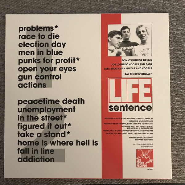 LIFE SENTENCE (ライフ・センテンス)  - S.T. (US 500 Ltd.Reissue LP「廃盤 New」)