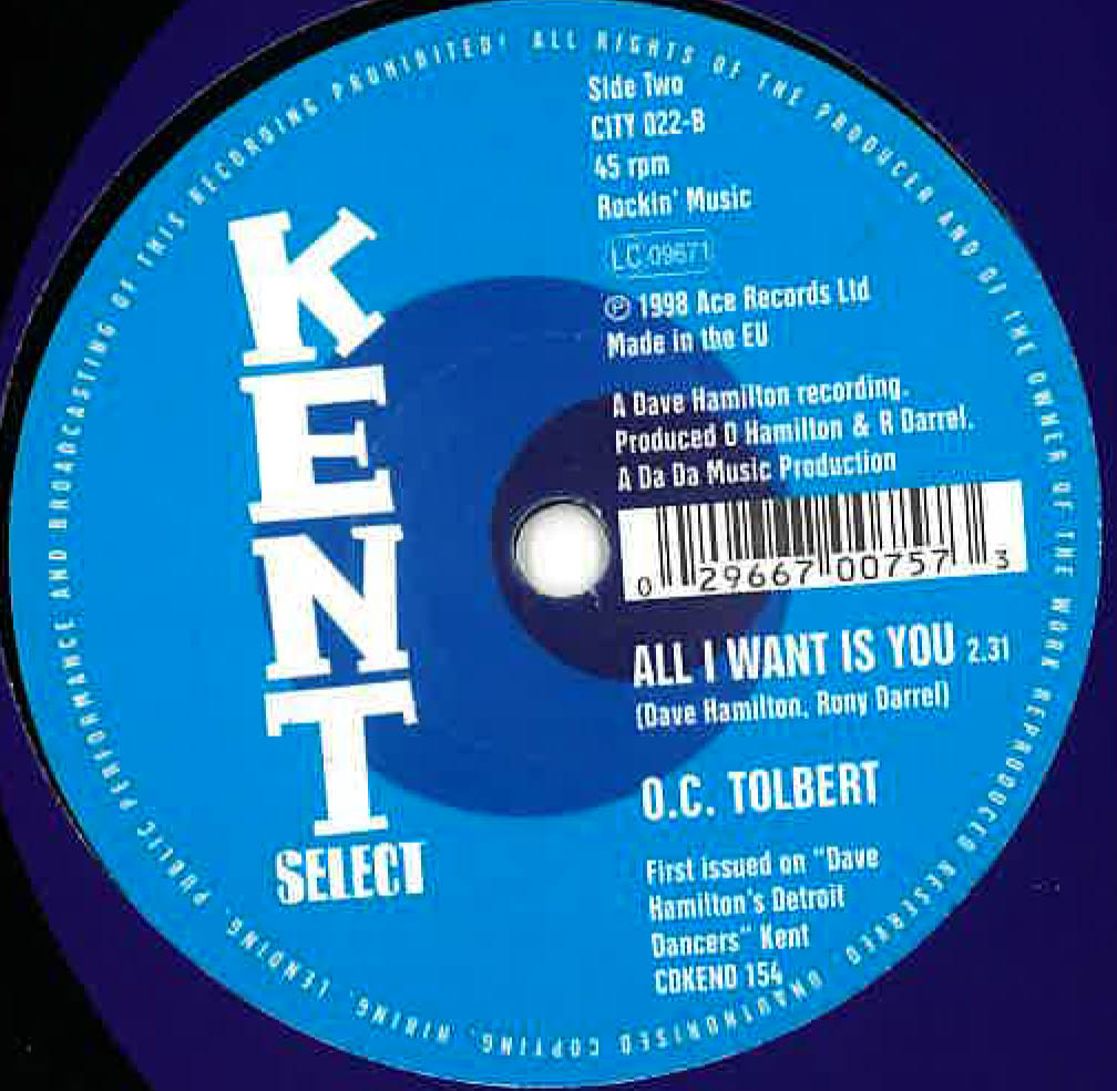 J.T. RHYTHM /    O.C. TOLBERT (ジェイティ・リズム / .C.タルバート)  - My Sweet Baby / All I Want Is You (UK Ltd.Reissue 7"+CS/New）