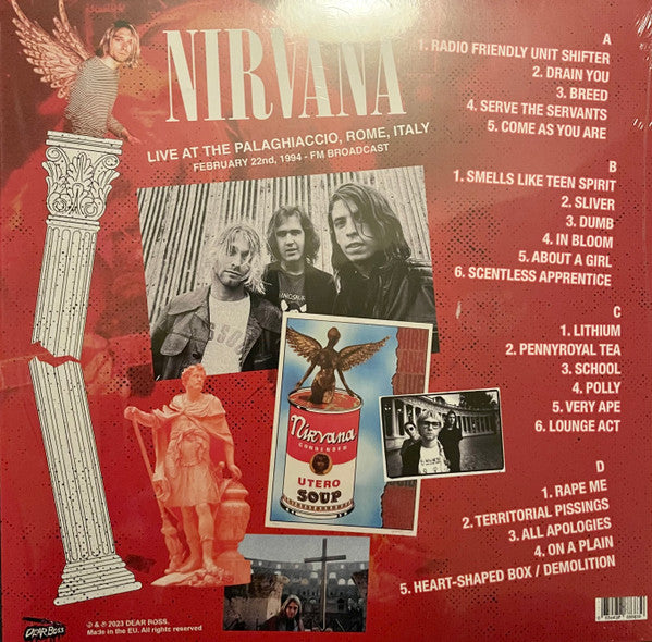 NIRVANA (ニルヴァーナ)  - Live At The Palaghiaccio, Rome, Italy (EU 300枚限定カラーヴァイナル 2xLP/NEW)