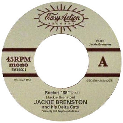 JACKIE BRENSTON & His Delta Cats (ジャッキー・ブレンストン)  - Rocket "88"  (UK Ltd.Reissue Mono 7"+CS/New)