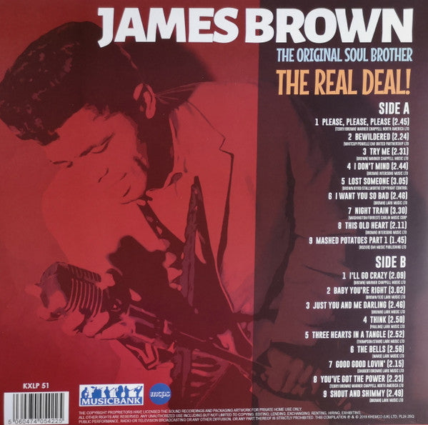 JAMES BROWN (ジェームス・ブラウン)  - The Original Soul Brother - The Real Deal! (UK Limited 180g LP/New)