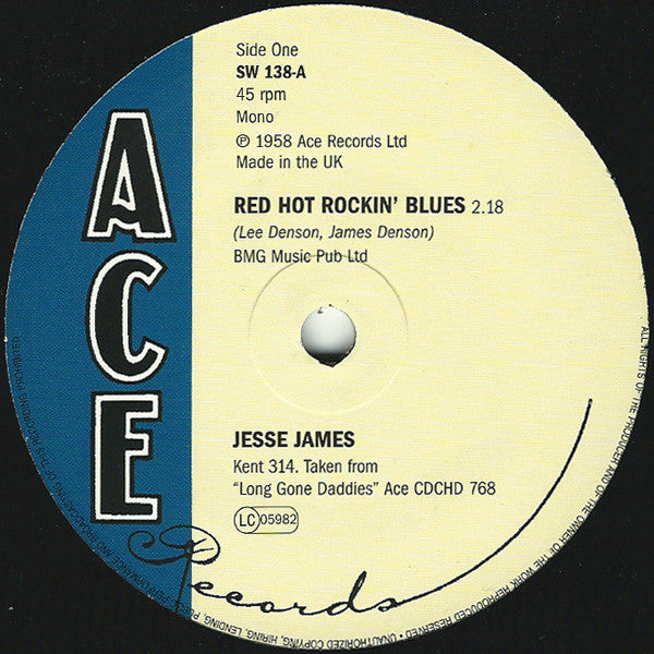JESSE JAMES (ジェシィ・ジェイムス)  - South's Gonna Rise Again (UK Ltd.Reissue 7"+CS/New）