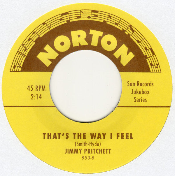 JIMMY PRITCHETT / RAY HARRIS  (ジミー・プリチット / レイ・ハリス )  - That's The Way I Feel  (US 限定再発スプリット 7"+カンパニースリーブ/New)