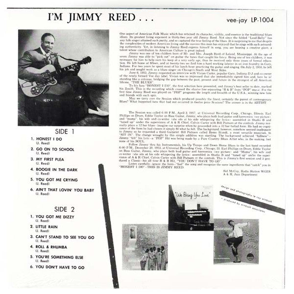 JIMMY REED (ジミー・リード)  - I’m Jimmy Reed (US Ltd.Reissue LP/New)