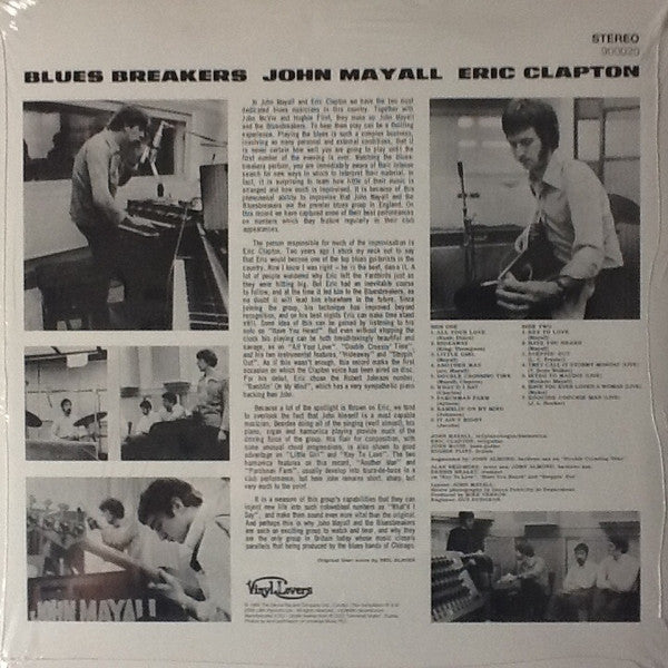 JOHN MAYALL with ERIC CLAPTON (ジョン・メイオール with エリック・クラプトン) - Blues Breakers  (EU Ltd.Reissue 180g Stereo LP/New)