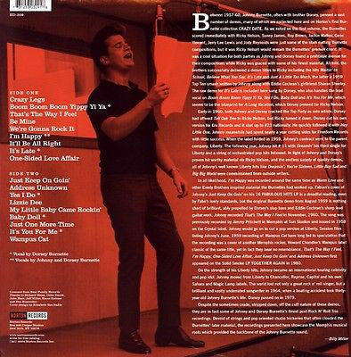 JOHNNY BURNETTE (ジョニー・バーネット)  - Wampus Cat〜R&R Demos Vol.2  (US Ltd.LP/New)