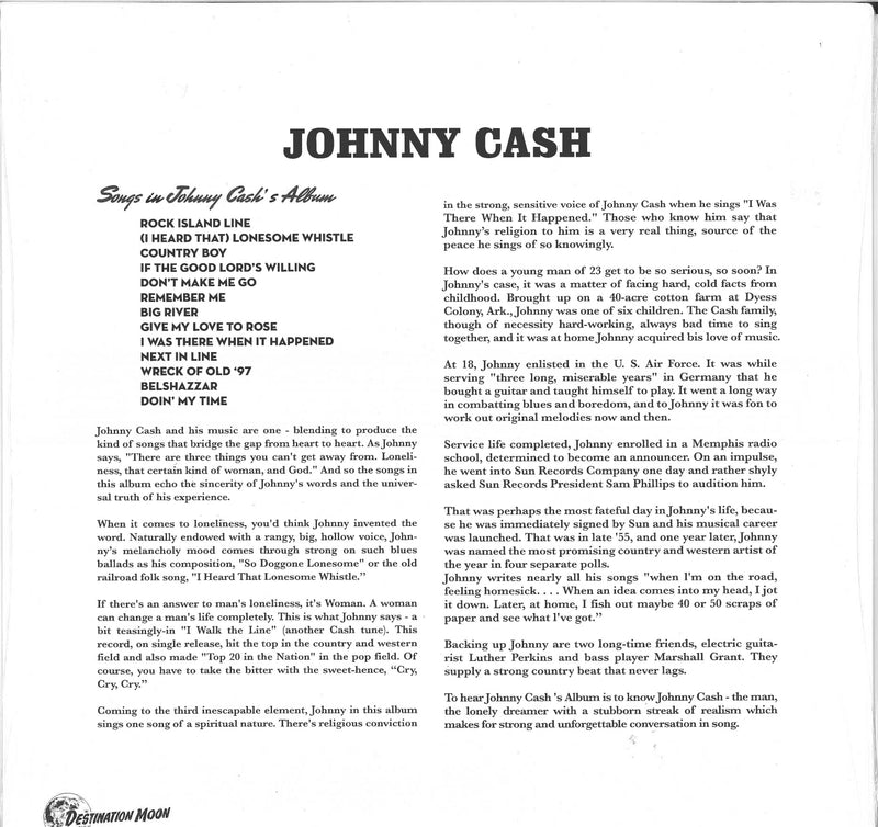 JOHNNY CASH (ジョニー・キャッシュ)  - With His Hot And Blue Guitar (EU 500枚限定「クリア・ヴィニル」LP/New)