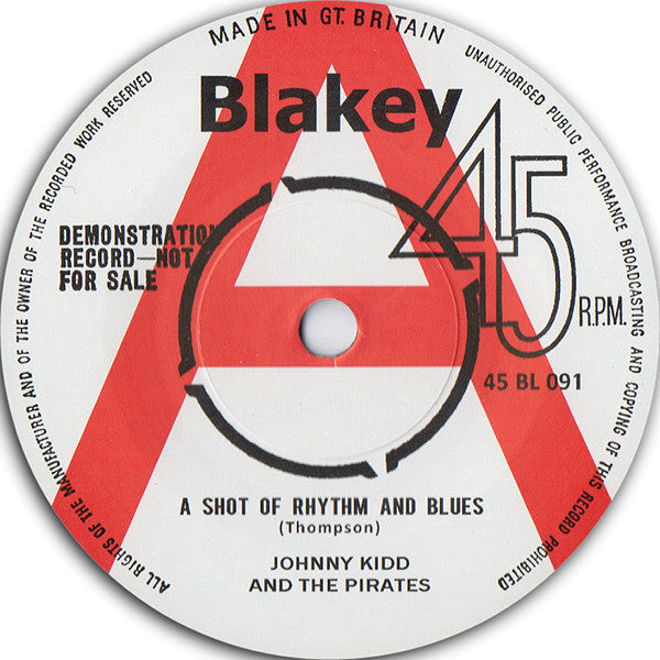 JOHNNY KIDD & THE PIRATES (ジョニー・キッド & ザ・パイレーツ)  - A Shot Of R&B (UK 限定ジャケ付き 7"/New)