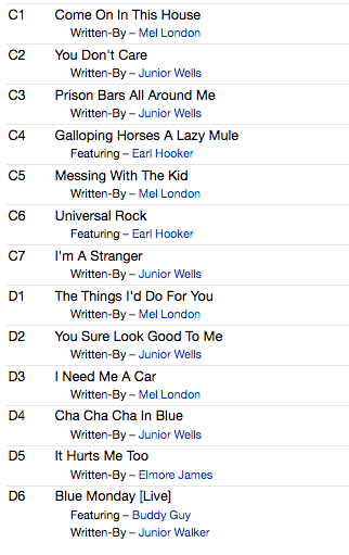 JUNIOR WELLS (ジュニア・ウェルズ)  - Cut That Out! (EU 限定プレス180g重量LPx2枚組/New)'53〜'59年シングル編集初期ベスト