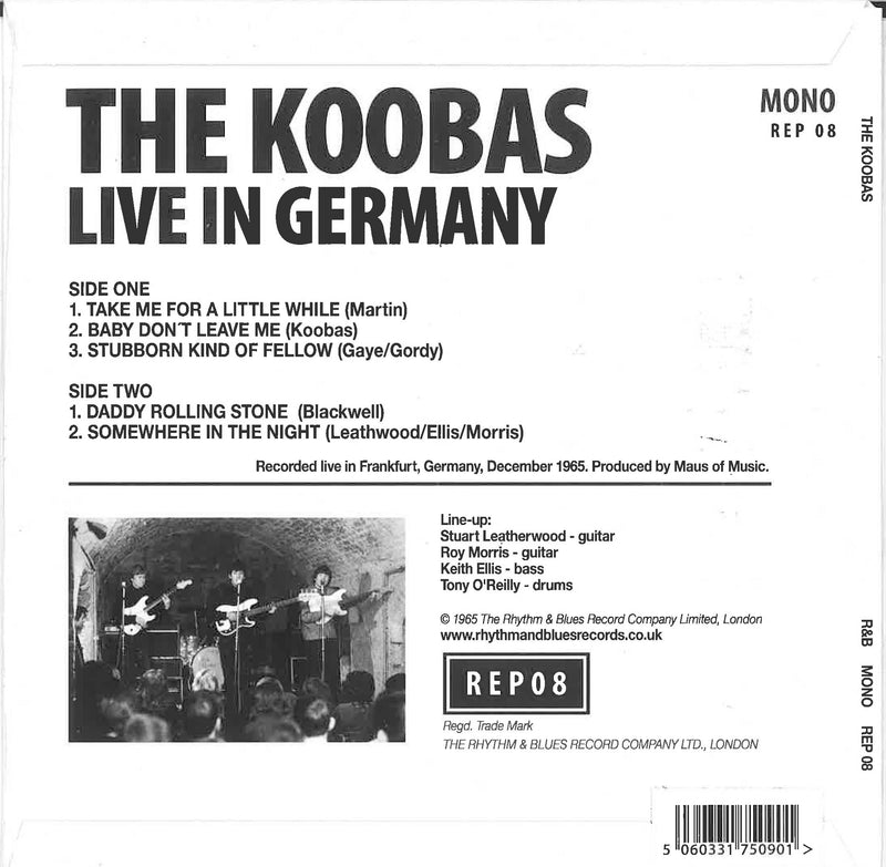 KOOBAS (クーバス)  - Live In Germany (UK '17 RSD Ltd.7"EP/New)