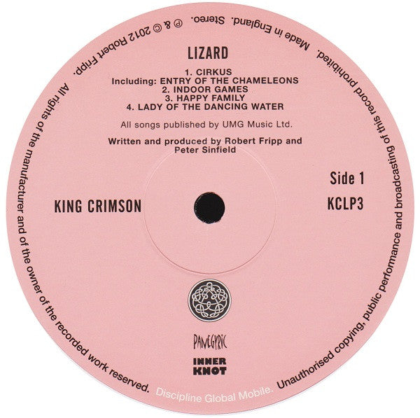 KING CRIMSON (キング・クリムゾン)  - Lizard (UK-EU Ltd.Reissue 200g LP/New)