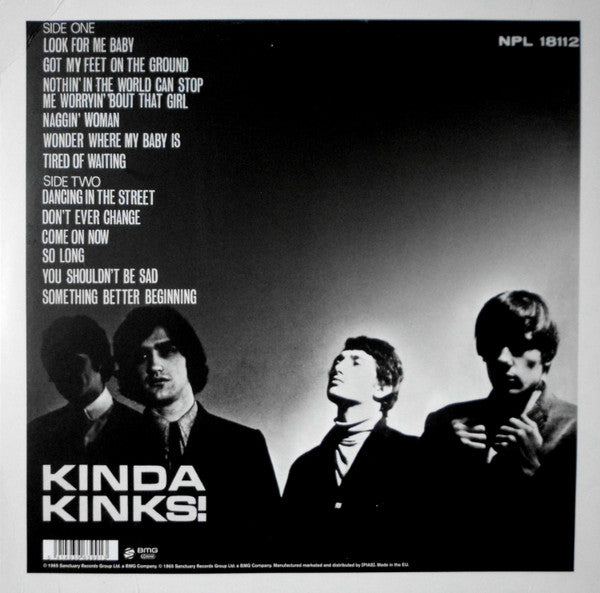 KINKS (キンクス) - Kinda Kinks (EU 限定復刻再発 LP/New NPL-18112)