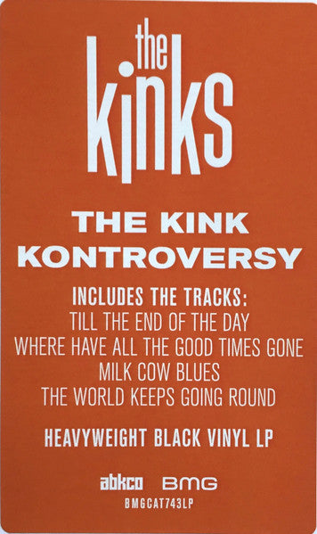 KINKS (キンクス)  - The Kink Kontroversy (EU 限定復刻再発モノラル LP/New BMGCAT-743LP)