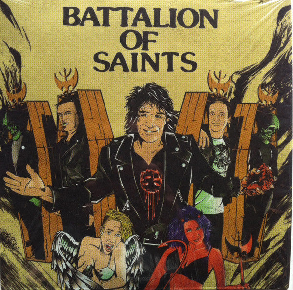 BATTALION OF SAINTS (バタリオン・オブ・セインツ)  - Darkness +2 (US 800枚限定ブラックヴァイナル 7"「廃盤 New」)