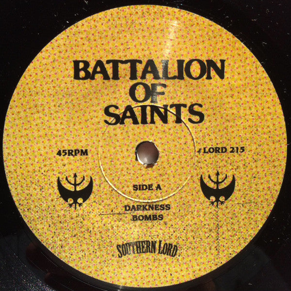 BATTALION OF SAINTS (バタリオン・オブ・セインツ)  - Darkness +2 (US 800枚限定ブラックヴァイナル 7"「廃盤 New」)