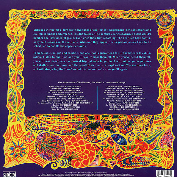 VENTURES, THE (ザ・ヴェンチャーズ)  - Super Psychedelics (US Ltd.Blue Vinyl 180g Stereo LP/GS-New)