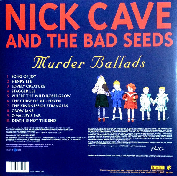 NICK CAVE AND THE BAD SEEDS (ニック・ケイヴ・アンド・ザ・バッド・シーズ) - Murder Ballads (EU  限定再発 LPx2枚組/NEW)