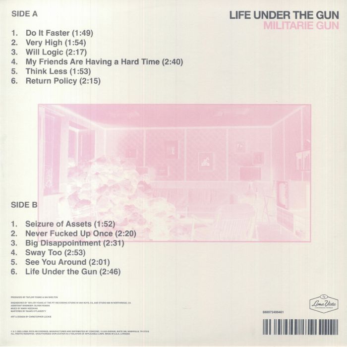 MILITARIE GUN (ミリタリー・ガン)  - Life Under The Gun (US 限定リリース LP/NEW)