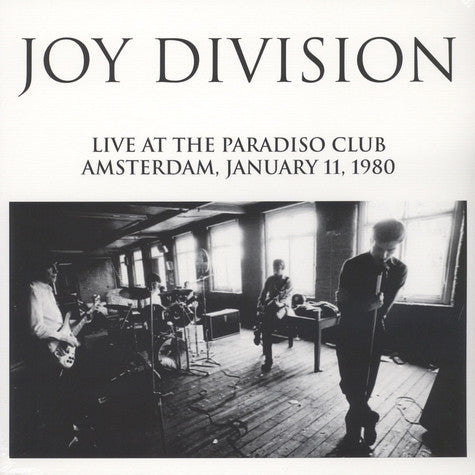 JOY DIVISION (ジョイ・ディヴィジョン)  - Live At The Paradiso Club Amsterdam. January 11, 1980 (EU 500 Ltd. Private Press Reissue LP/NEW)
