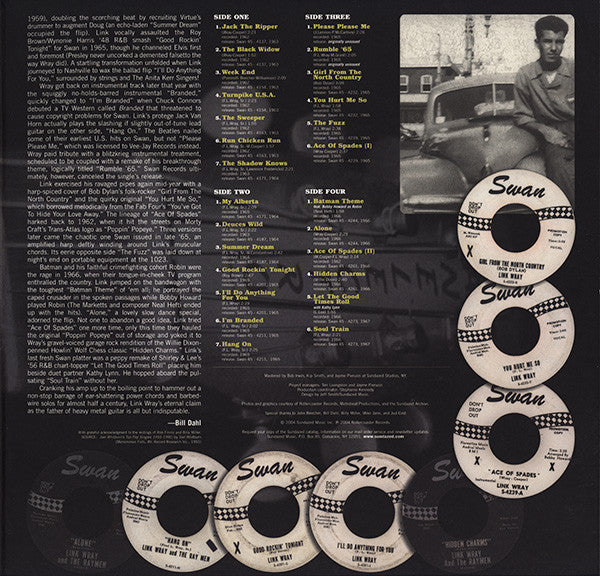 LINK WRAY & HIS RAY MEN (リンク・レイ)  - The SWAN Singles Collection 1963-67 (US サンデイズド社限定「HQ＝高音質」モノラル 2xLP/New)