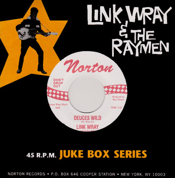 LINK WRAY ＆ HIS RAYMEN (リンク・レイ)  - Deuces Wild / The Sweeper (US Ltd.Reissue 7”+CS/廃盤 New)