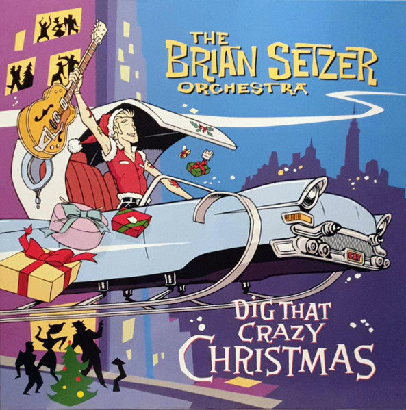 BRIAN SETZER ORCHESTRA (ブライアン・セッツァー・オーケストラ)  - Dig That Crazy Chistmas (US & EU 限定復刻再発「レッド&ホワイトスプラッターヴァイナル」 LP/NEW)