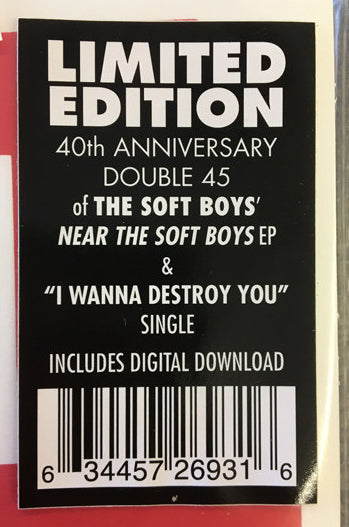 SOFT BOYS, THE (ザ・ソフト・ボーイズ) - I Wanna Destroy You / Near The Soft Boys (US 1,700枚限定再発 2x7"/ New)