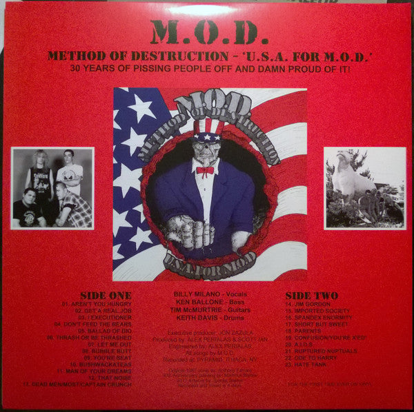 M.O.D. (メソッド・オフ・デストラクション)  - U.S.A. For M.O.D.  - 30th Anniversary Edition (US Ltd.Reissue Tri-Color Vinyl LP「廃盤 New」 )