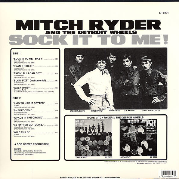 MITCH RYDER & THE DETROIT WHEELS (ミッチー・ライダー & ザ・デトロイト・ホイールズ)  - Sock It To Me! (US Ltd.Reissue 180g HQ Vinyl Mono LP/New)