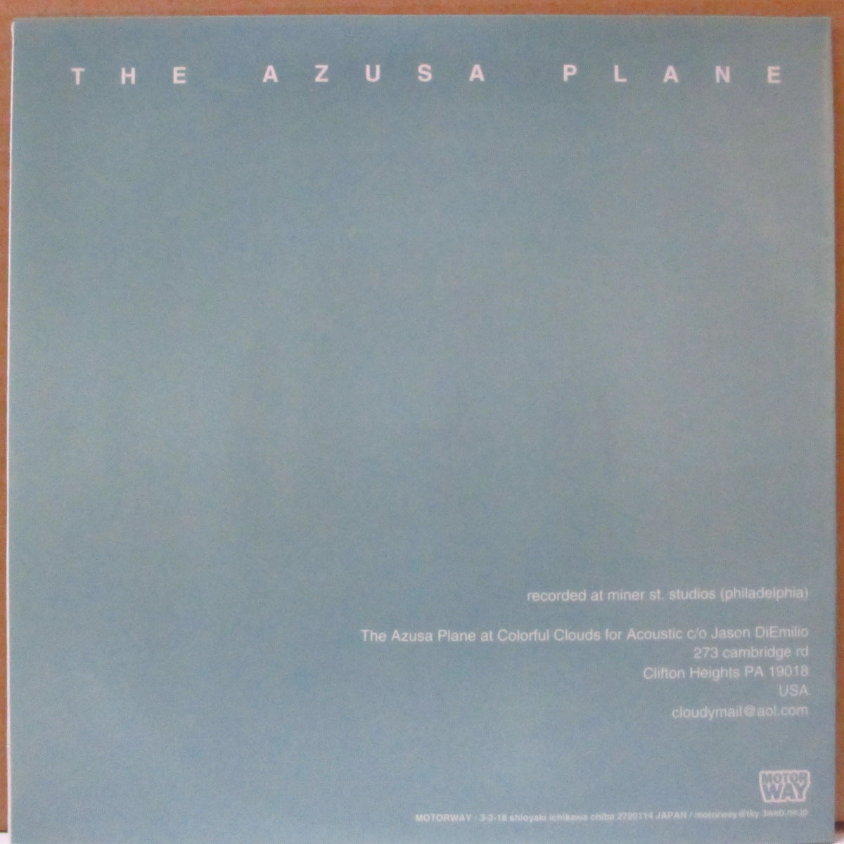 AZUSA PLANE, THE (ジ・アズサ・プレーン)  - The Last Of The Famous Electric Playboys EP (Japan 限定リリース 7インチ/廃盤 NEW) 残少！