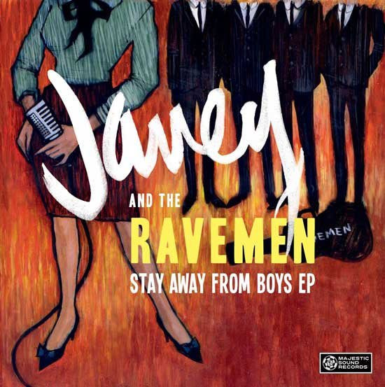 JANEY & THE RAVEMEN (ジェイニー・アンド・ザ・レイヴメン)  - Stay Away From Boys EP (Japan Limited 7"+Badge/NEW)