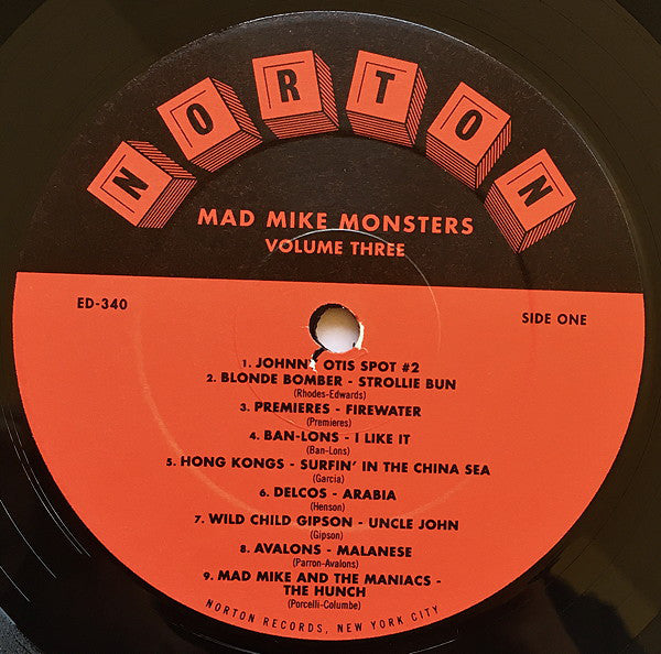 V.A. (マッド・マイク・ラジオショー再現コンピ) - Mad Mike Monsters Vol.3 (US 限定 LP-見開きジャケ/廃盤 New)