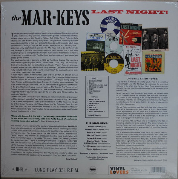 MAR-KEYS (マーキーズ)  - Last Night! (EU ボーナス入り限定復刻再発180g LP/New)