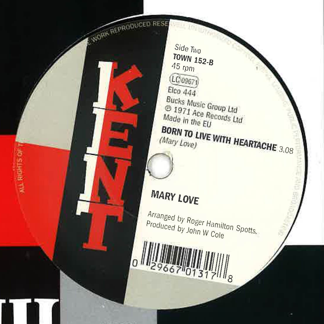 MARY LOVE (メアリー・ラブ)  - Lay this Burden Down (UK Ltd.Reissue 7"+CS/New）