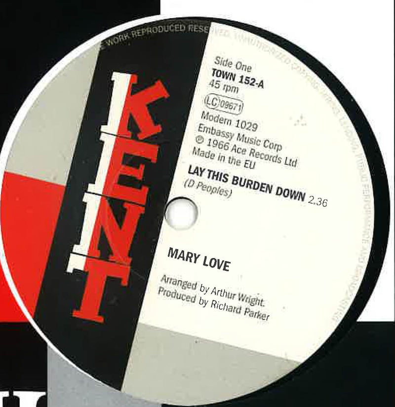 MARY LOVE (メアリー・ラブ)  - Lay this Burden Down (UK Ltd.Reissue 7"+CS/New）
